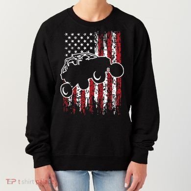 US Flag ATV Side By Side Rider UTV July 4th Offroad Riding Women's Sweatshirt