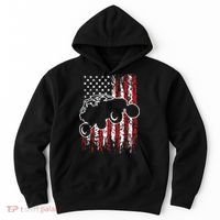 US Flag ATV Side By Side Rider UTV July 4th Offroad Riding Hoodie thumb 0