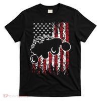 US Flag ATV Side By Side Rider UTV July 4th Offroad Riding T-Shirt thumb 0