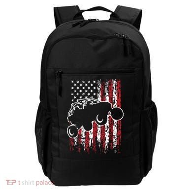 US Flag ATV Side By Side Rider UTV July 4th Offroad Riding Backpack