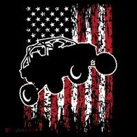 US Flag ATV Side By Side Rider UTV July 4th Offroad Riding Women's Hoodie thumb 2