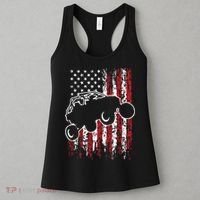 US Flag ATV Side By Side Rider UTV July 4th Offroad Riding Women's Tank Top thumb 3