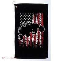 US Flag ATV Side By Side Rider UTV July 4th Offroad Riding Golf Towel thumb 0