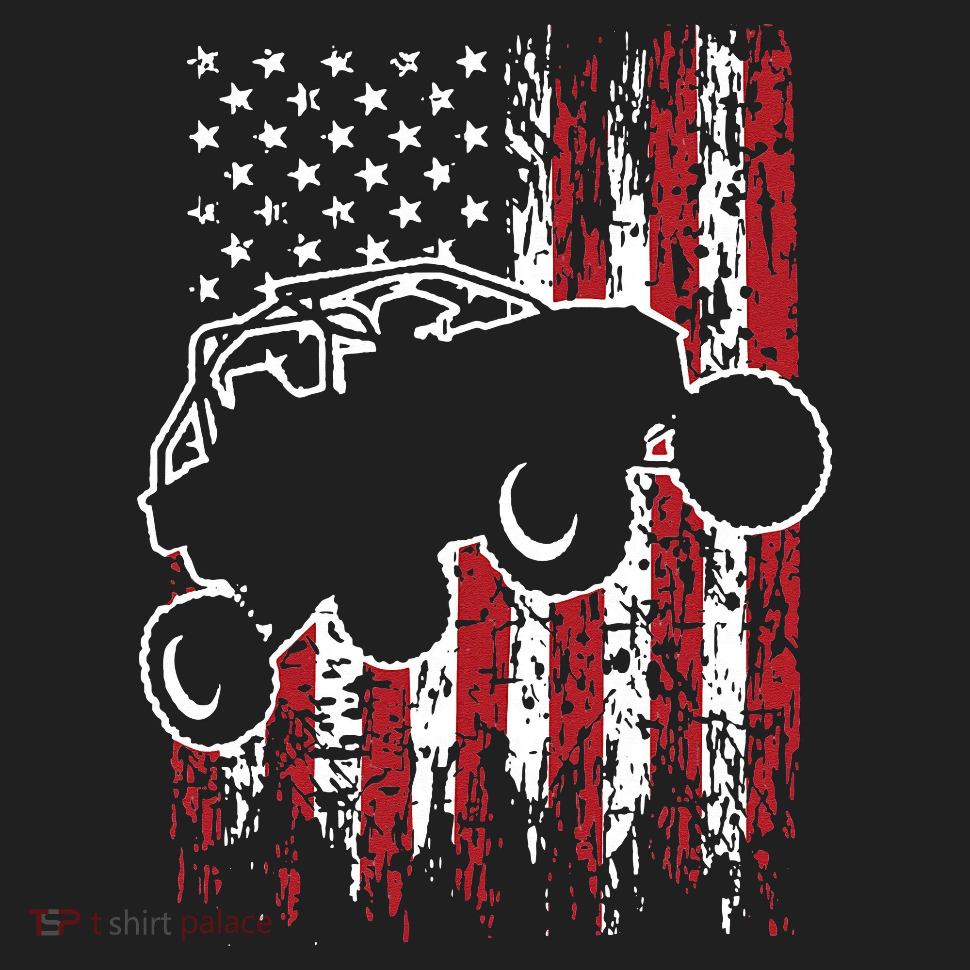 US Flag ATV Side By Side Rider UTV July 4th Offroad Riding Golf Towel