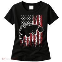US Flag ATV Side By Side Rider UTV July 4th Offroad Riding Women's T-Shirt thumb 0