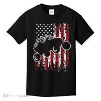 US Flag ATV Side By Side Rider UTV July 4th Offroad Riding Kids T-Shirt thumb 0