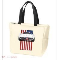 Usa Flag And Muscle Car American Tote Bag thumb 3