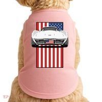 Usa Flag And Muscle Car American Doggie Tank thumb 0