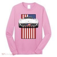 Usa Flag And Muscle Car American Long Sleeve Shirt thumb 0