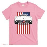 Usa Flag And Muscle Car American T-Shirt thumb 0