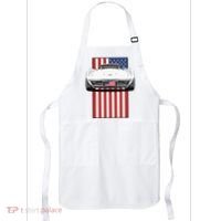 Usa Flag And Muscle Car American Apron thumb 0