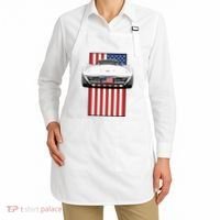 Usa Flag And Muscle Car American Apron thumb 2