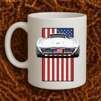 Usa Flag And Muscle Car American Coffee Mug thumb 2