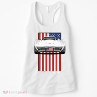 Usa Flag And Muscle Car American Women's Tank Top thumb 0