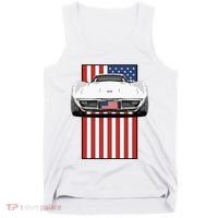 Usa Flag And Muscle Car American Tank Top thumb 0