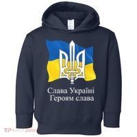 Ukraine Flag And Trident Ukrainian Toddler Hoodie thumb 0