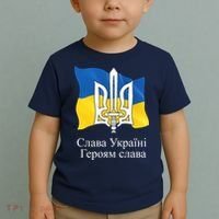 Ukraine Flag And Trident Ukrainian Toddler T-Shirt thumb 2