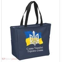 Ukraine Flag And Trident Ukrainian Tote Bag thumb 2