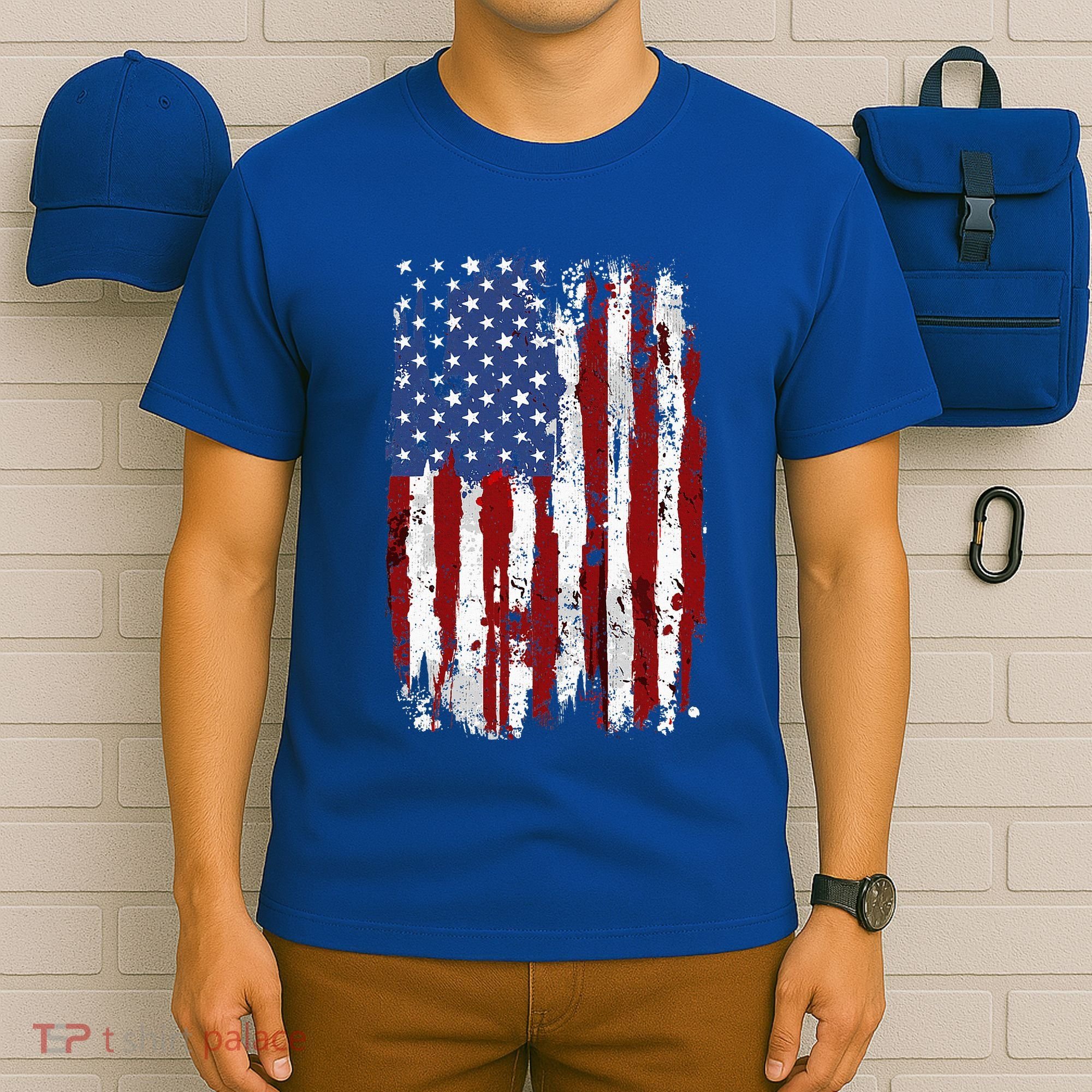 Usa Flag American Flag United States Of America T-Shirt