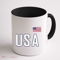 Usa Flag Alpine Skiing Pocket Nordic Ski Jersey Coffee Mug thumb 1