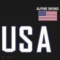 Usa Flag Alpine Skiing Pocket Nordic Ski Jersey Polo thumb 3
