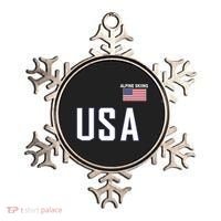 Usa Flag Alpine Skiing Pocket Nordic Ski Jersey Ornament thumb 0