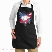 USA Flag Baseball Ice Cream Drip Baseball Home Plate Drip Apron thumb 2