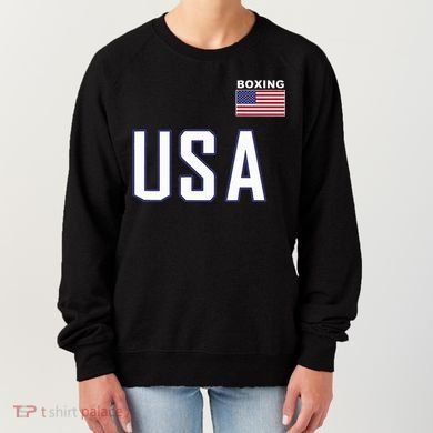 Usa Flag Boxing Cool Boxer Training Equipment Women's Sweatshirt