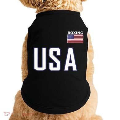Usa Flag Boxing Cool Boxer Training Equipment Doggie Tank
