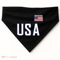 Usa Flag Boxing Cool Boxer Training Equipment USA-Made Doggie Bandana thumb 0