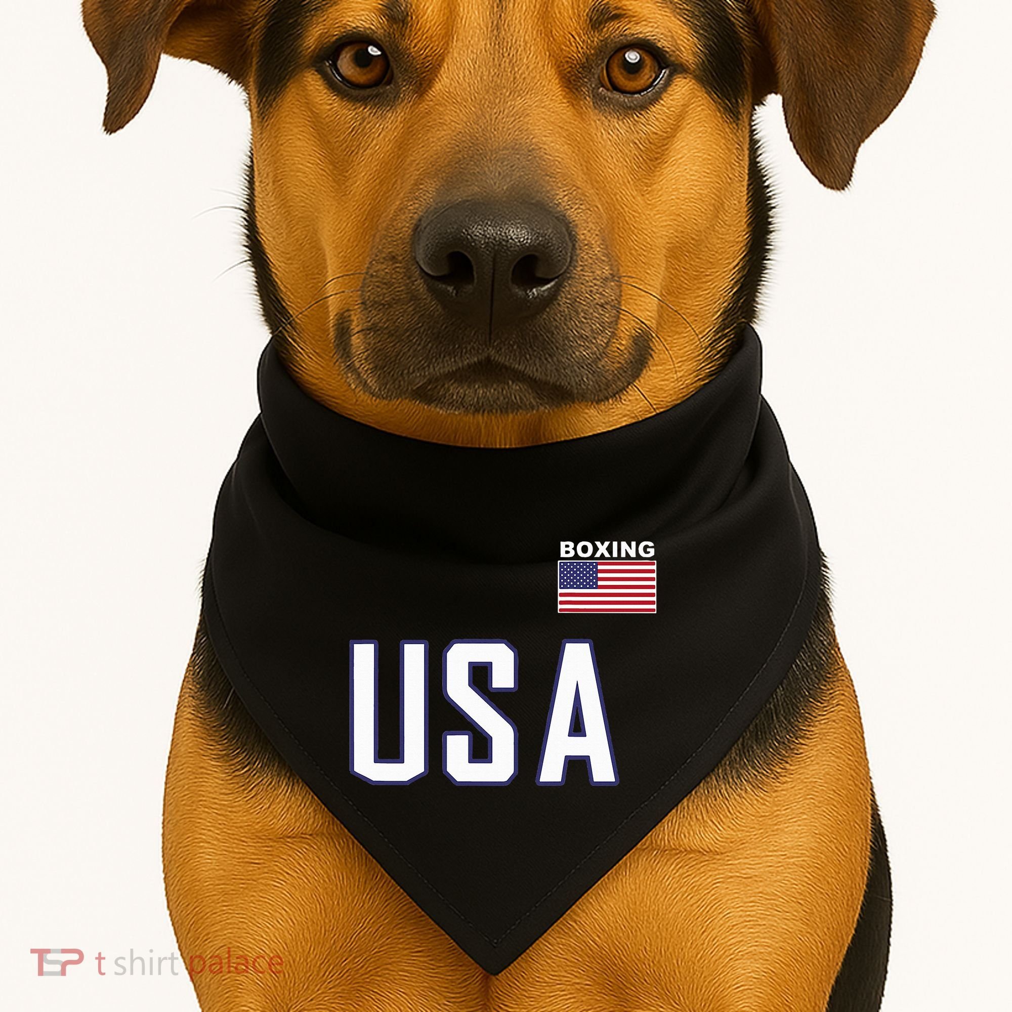 Usa Flag Boxing Cool Boxer Training Equipment USA-Made Doggie Bandana