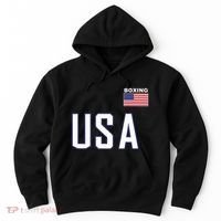 Usa Flag Boxing Cool Boxer Training Equipment Hoodie thumb 0