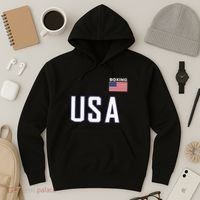 Usa Flag Boxing Cool Boxer Training Equipment Hoodie thumb 3