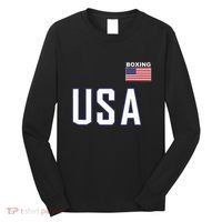 Usa Flag Boxing Cool Boxer Training Equipment Long Sleeve Shirt thumb 0