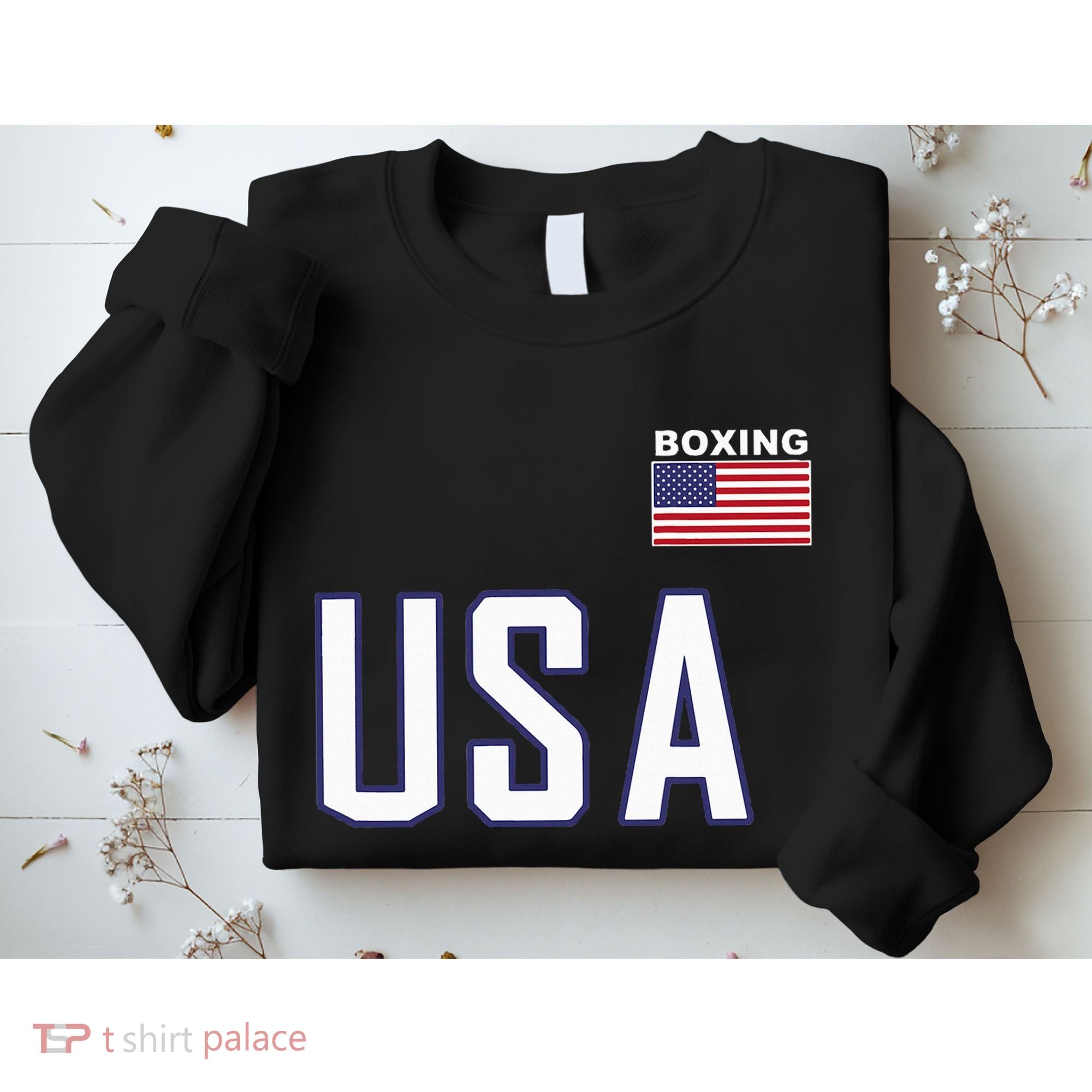 Usa Flag Boxing Cool Boxer Training Equipment Sweatshirt