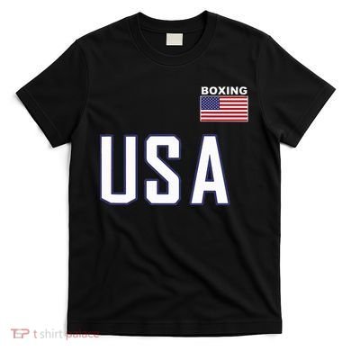 Usa Flag Boxing Cool Boxer Training Equipment T-Shirt