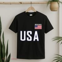 Usa Flag Boxing Cool Boxer Training Equipment T-Shirt thumb 2