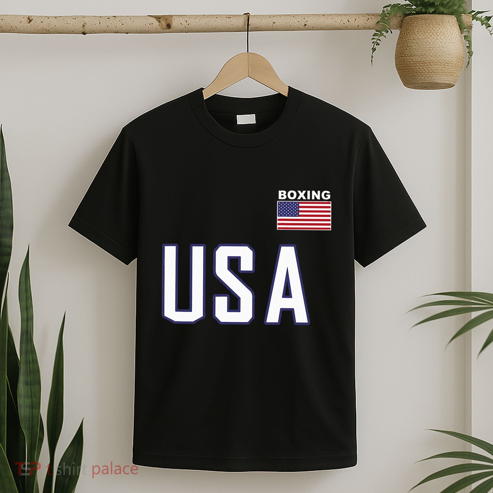 Usa Flag Boxing Cool Boxer Training Equipment T-Shirt