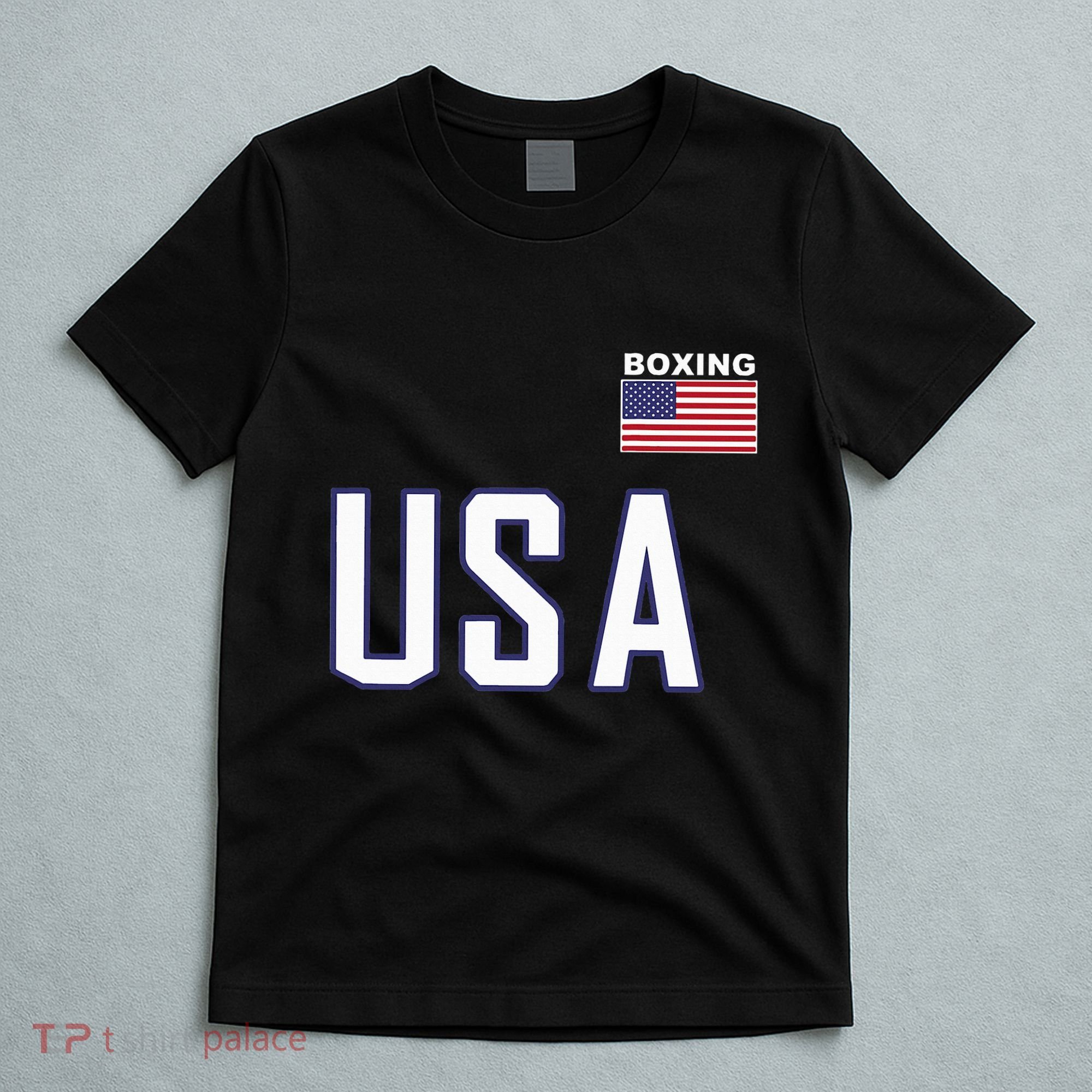 Usa Flag Boxing Cool Boxer Training Equipment T-Shirt