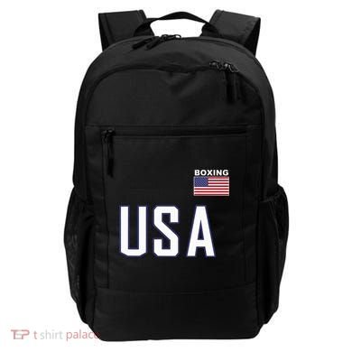 Usa Flag Boxing Cool Boxer Training Equipment Backpack