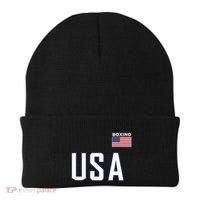 Usa Flag Boxing Cool Boxer Training Equipment Beanie thumb 0