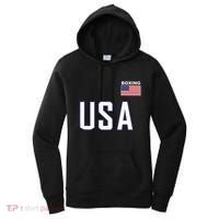Usa Flag Boxing Cool Boxer Training Equipment Women's Hoodie thumb 0