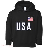 Usa Flag Boxing Cool Boxer Training Equipment Toddler Hoodie thumb 0