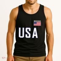 Usa Flag Boxing Cool Boxer Training Equipment Tank Top thumb 3