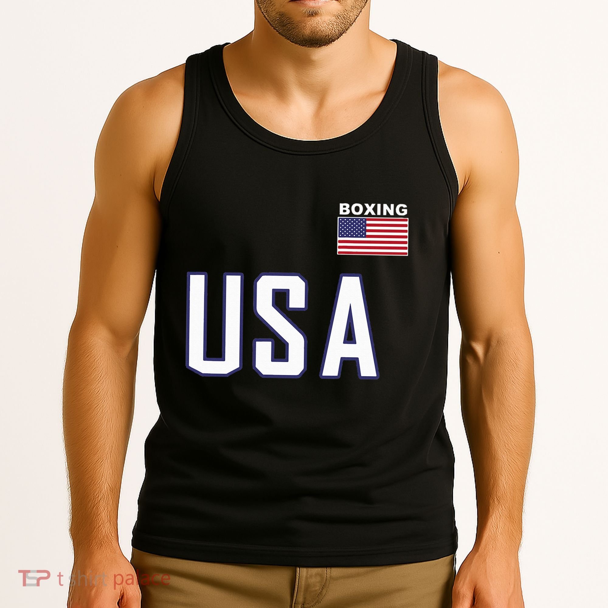 Usa Flag Boxing Cool Boxer Training Equipment Tank Top