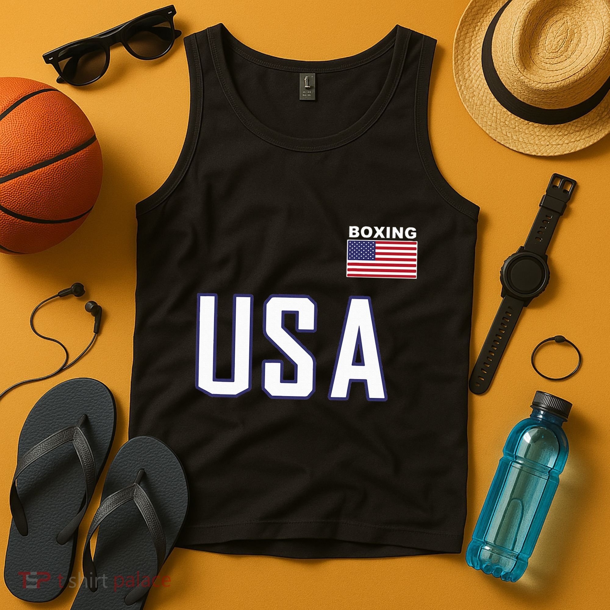 Usa Flag Boxing Cool Boxer Training Equipment Tank Top
