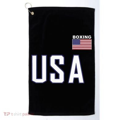 Usa Flag Boxing Cool Boxer Training Equipment Golf Towel