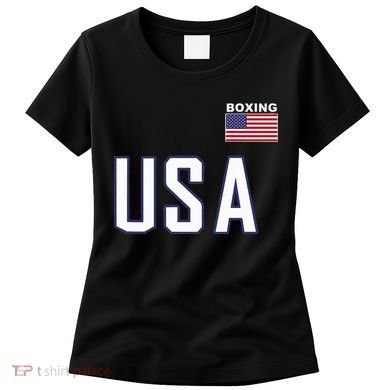 Usa Flag Boxing Cool Boxer Training Equipment Women's T-Shirt