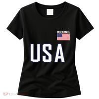 Usa Flag Boxing Cool Boxer Training Equipment Women's T-Shirt thumb 0