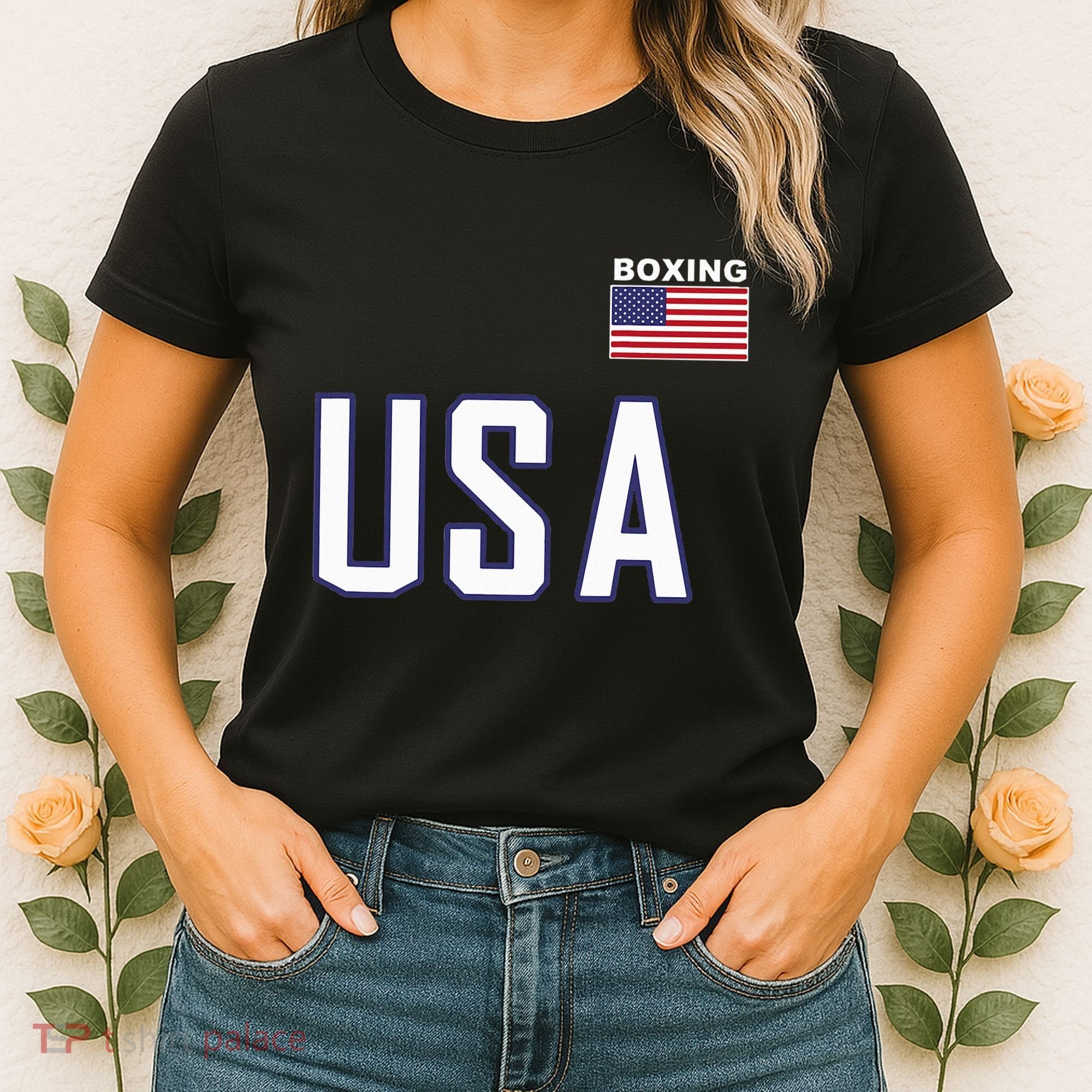 Usa Flag Boxing Cool Boxer Training Equipment Women's T-Shirt